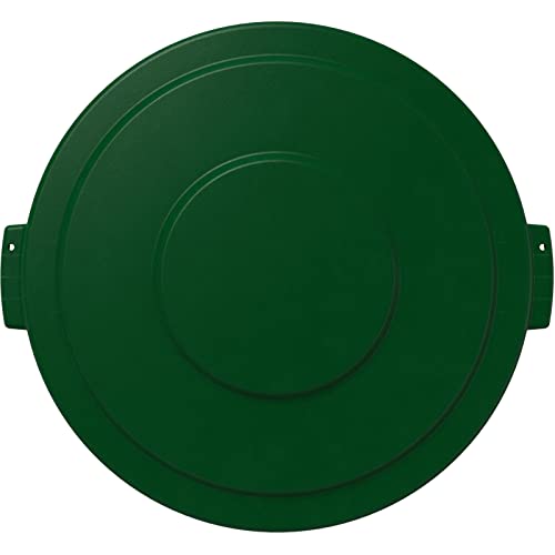 Image of SPARTA Bronco Lid for 32 Gal. Trash Can, Durable, Food-Safe, NSF and HACCP-Compliant, Lid for Commercial Use (Container Sold Separately - Fits Bronco Only), Polyethylene, 32 Gallon, Green (Pack of 4)