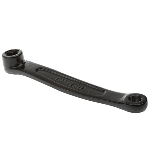 DYNWAVE Left Crank, 170mm, Black Steel Crank Arm Bike Left Side
