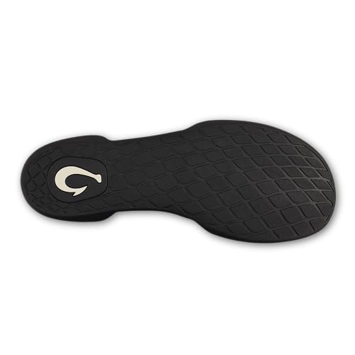 Image of OluKai Moloa Hulu Men's Wool-Blend Slippers, Soft & Heathered Knit Slip On Shoes, Suede Leather Foxing, Drop-In Heel Design