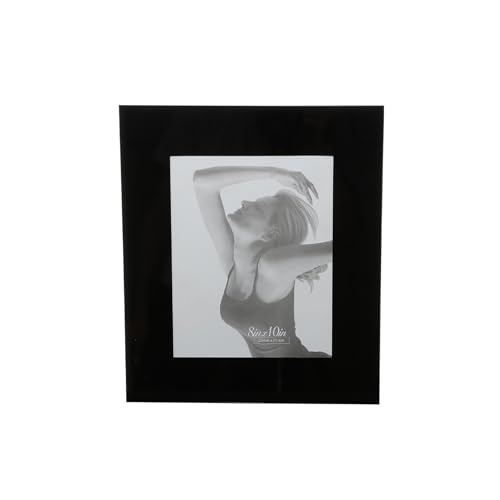 Porta-Retrato de Vidro Preto 10cm x 15cm - Wolff