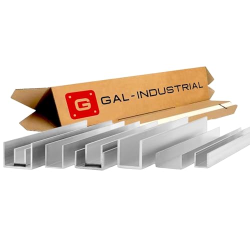 GAL-INDUSTRIAL Perfil U de Aluminio 30x50x30x3 mm 110...