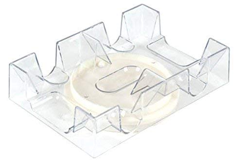 2 Deck Revolving Rotating Canasta Playing Card Tray, 2 Pack