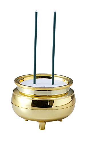 Asahi Denki Kasei ASE-4211 Gold Self-Shut-Off Safe Incense (Medium 2-Stick Incense), Made in Japan