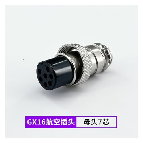 Conector hembra resistente alta temperatura GX16-2-10 pines miniatura 2