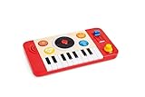 Hape DJ Mischpult - Elektronisches Kinder-Mix und Spin Studio mit Soundeffekten, Scratch-Funktion und Lichteffekten, Lernspielzeug zur Förderung von Rhythmus, Kreativität & Motorik, ab 12 Monaten