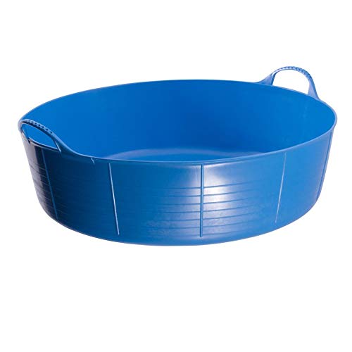 KetoPlastics Blue 35 Litre Large Shallow Flexible 2-Handled Recycled Tub Dog Pool Bath