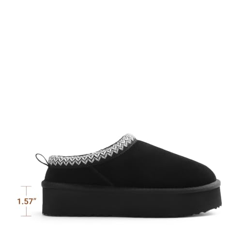 Women's Platform Genuine Suede Slippers - image 4