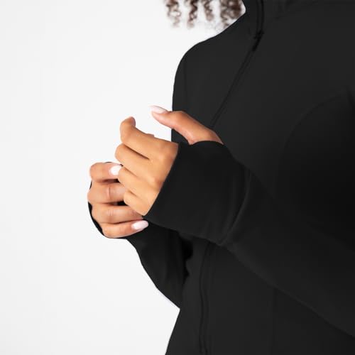 YITTY Active Women's Ultraluxe Full Zip Jacket, Athleisure, 4-Way-Stretch, Thumbholes4