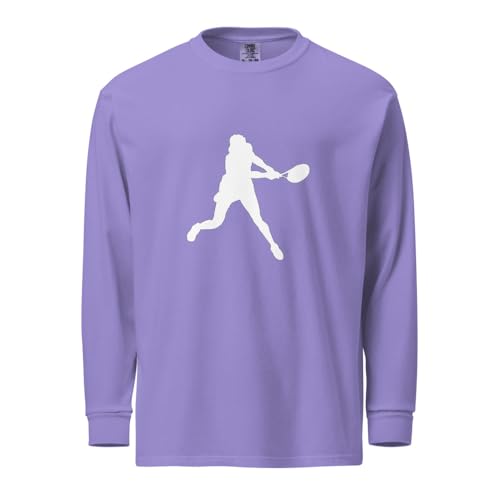 Coco Gauff Tennis White Silhouette Heavyweight Long Sleeve Shirt
