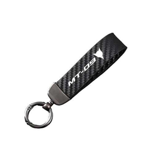 Accessoire moto porte-clés MT-09 avec dragonne carbone pour modèles 2014 à 2021