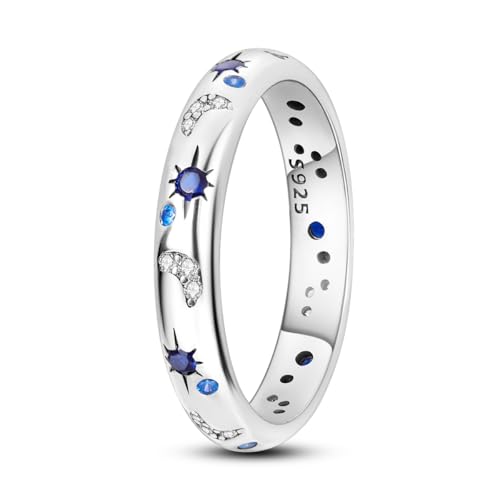 Hapour Bague en argent sterling 925 pour femme, magnifique bague éternité empilable pour femme...