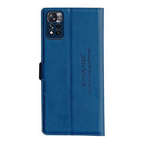 Image of Compatible with Xiaomi Redmi 11i 5G / Xiaomi Redmi 11i 5G Hypercharge Flip Cover | Leather Finish | Inside Pockets & Inbuilt Stand | Shockproof Wallet Style Magnetic Closure Back Cover Case