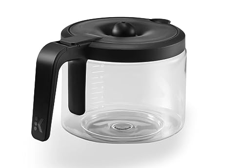 AQKK 12 Cup Glass Carafe Compatible for Keurig K-Duo Essentials 5000 Coffee Maker Replacement Pot (NOT Fits the K-Duo 5100)