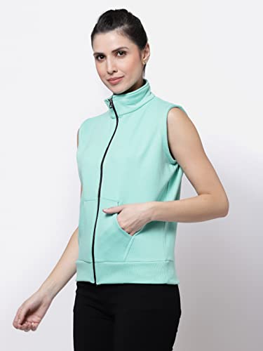 Image of UZARUS Women's Half Sleeves Cotton Fleece Premium Jacket