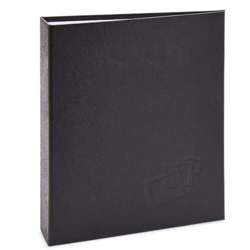 Álbum de fotos Ical, encadernação tradicional, para 200 fotos 10x15cm - envelope plástico transparente - linha Cores - modelo preto texturizado - 164