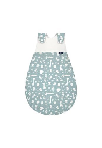 Alvi Baby-Mäxchen Außensack Baumwolle Baby Schlafsack, 2.5 TOG, für Sommer und Winter, Ganzjahresschlafsack aus Baumwolle für Kleinkinder