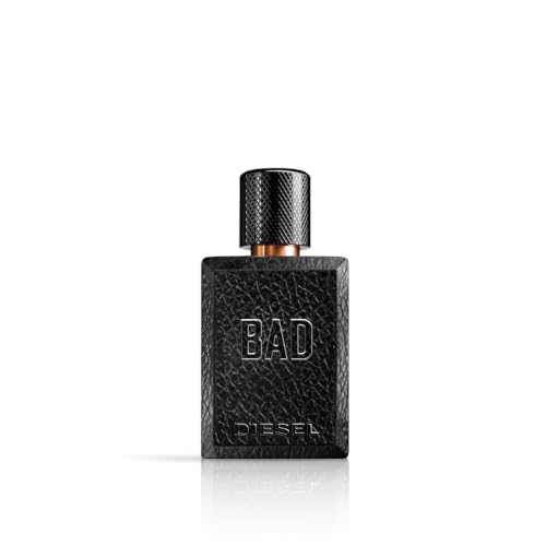 Diesel BAD Eau de Toilette for Men, Bold Woody Fragrance with Tobacco, Caviar & Bergamot for Seductive & Daring Masculinity, Irresistible & Smoky Base Note, 50ml