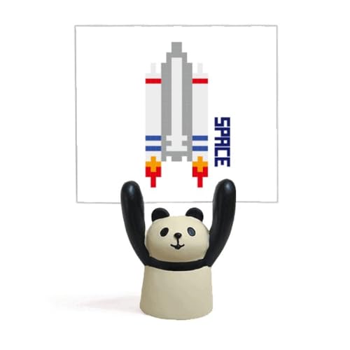 Spship Support de mémo panda porte-photo fusée enfant