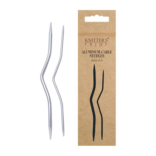 Knitters Pride Aluminum Cable Needles Set of 2 (US 1.5 & US 6)