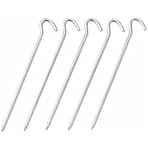 Captain Stag M-8396 Round Steel Pegs, 7.5 inches (19 cm), Set of 5