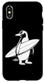 Photo Gallery custodia per iphone x/xs surfer penguin surf board surf divertente carino surf Photo Gallery custodia per iphone x/xs surfer penguin surf board surf divertente carino surf