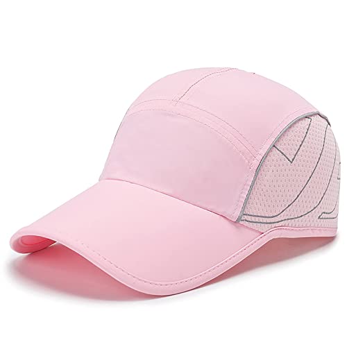 WHSPORT Baseball Cap Casual Sport Snapbacks Kappe Sonnenschutz Golf Caps Trucker Hut Verstellbar Visier Mütze Unisex Hüte für Alle Outdoor-Aktivitäten (Color : Pink, Size : One Size) Cover
