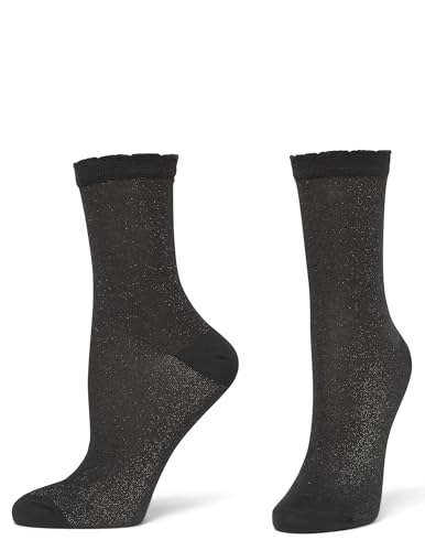 Image of HUE womens Fashion Crew Sock Packs - Textured Dot Socks, Sequin Soft Rib Crew Sock, Shimmer Socks