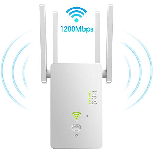1200Mbps Mini Gigabit WLAN Router Dualband 2,4 GHz und 5,8 GHz WLAN Repeater Signalverstärker Powerline Adapter Extender Wireless Arbeiten mit Jedem