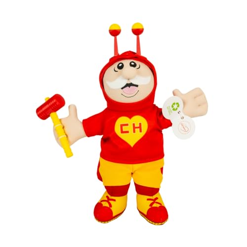 Official Dr. Simi El Chapuln Colorado Plush Toy Handmade in Mexico by Artisans with Disabilities | Ultra-Soft Hypoallergenic Collectible | Meaningful Gift for Fans & Mexican Pop Culture Lovers