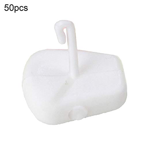 Equipamento de pesca para cabelo, 50 peças de equipamentos de pesca de carpa de plástico para pesca