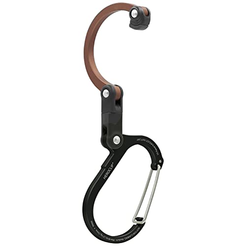 Image of Gear AID HEROCLIP 360 Swivel Carabiner Gear Clip and Hook (Medium) for Camping, Backpack, Suitcases and Garage Organization