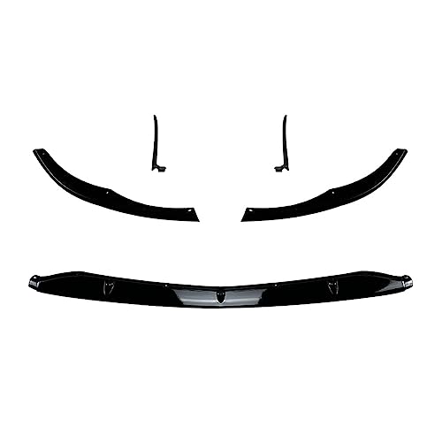 Séparateur de pare-chocs avant noir brillant finition miroir pour Benz Classe C C63 AMG
