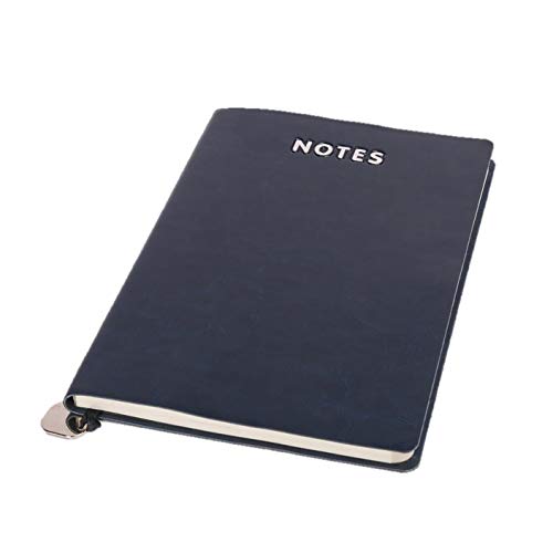Image of Cubic Leatherite A5 Size Softbound Notebook (Navy Blue)