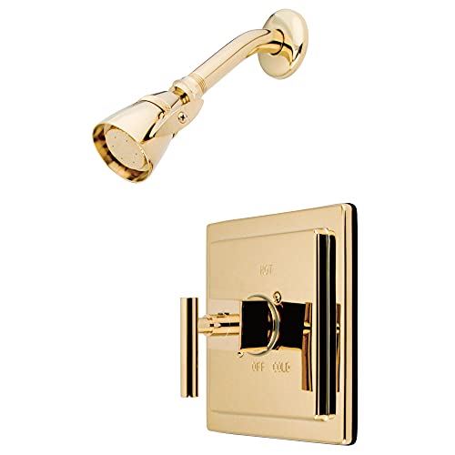 Kingston Brass KB8652CQLSO Shower Faucet, 7" Length, Polished Brass