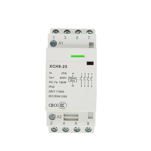 Contacteur modulaire rail DIN 220V 4P 16A 4NC pour circuit electrique de maison