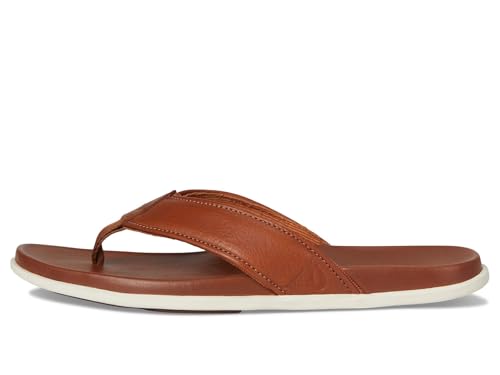 Image of OluKai Olali Men's Leather Sandals, Versatile & Comfortable Flip Flops, Soft & Durable Material, Arch Support & All-Day Wear
