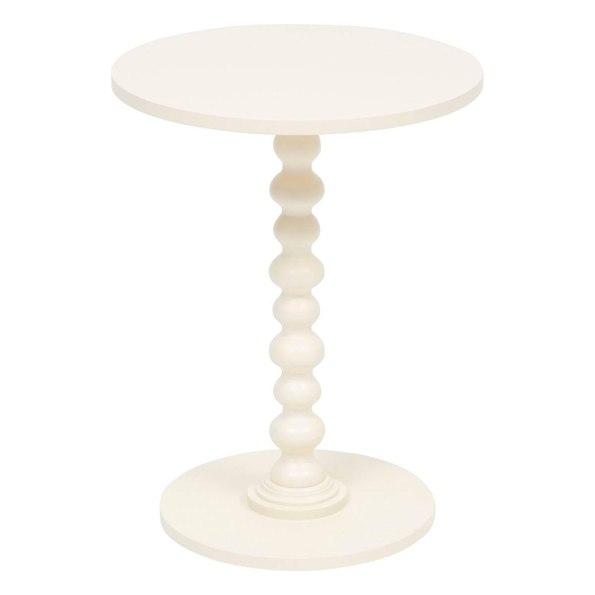 Atmosphera - Table d’appoint Alix Ivoire 50x38x38cm