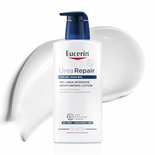 Eucerin UreaRepair Plus Body Lotion 10% Urea 400ml, Intensive 48H Dry Skin Relief Body Cream for Dry and Rough Skin, Moisturising Skincare with Urea and Ceramides, Medical Skincare