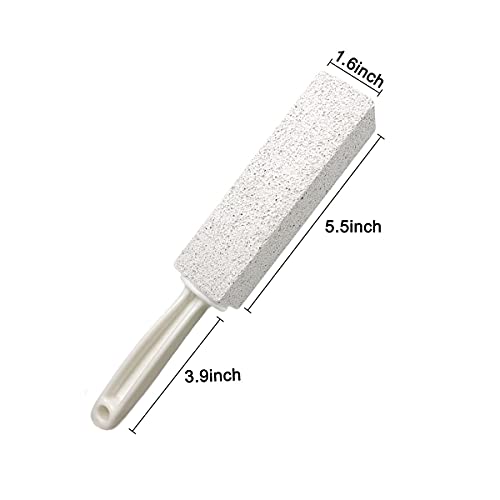 ddLUCK 2 Pack Pumice Cleaning Stone with Handle, Toilet Bowl Cleaner and Hard Water Ring Rust Grill Griddle Cleaner for Kitchen/Bath/Pool/Household Cleaning - Image 4