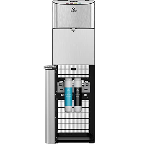 Avalon Electric Bottleless Water Cooler Water Dispenser - 3 Temperatures, Digital Clock With Temperature Control, Self Cleaning, Stainless Steel #TOP3