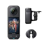 Insta360 X5 Photography Grip Bundle - Waterproof 8K 360 Camera, Leading Low Light, Invisible Selfie Stick Effect, Rugged and Replaceable Lens, 3-Hour Battery, Built-in Wind Guard, Stabilization