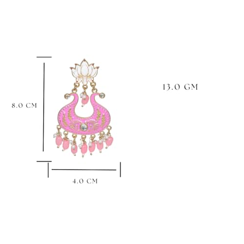 Image of Nilu's Collection Handmade Antique Designer Floral Jhumka for Women & Girls | Made of Brass | Any occasion, festival, function