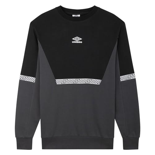Umbro Mens Style Club Sweater Grey/Black M
