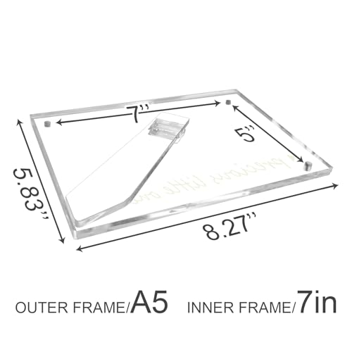 Zyeco A5 Magnetic Acrylic Ultrasound Picture Frame, Baby Keepsake For Baby Announcement thumb #6