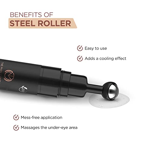 Image of The Man Company Face Care Combo Pack with Vitamin C Face Serum and Under Eye Gel | Infused with Hyaluronic Acid, Vitamin C and Coffee - Set of 2