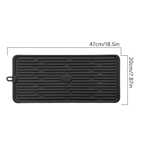 Alfombrilla para cafetera expreso y protector de silicona para secar vajillas 7