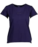 us soldaten in deutschland 2016  GANT Damen D1 Logo SS T-Shirt, Evening Blue, L