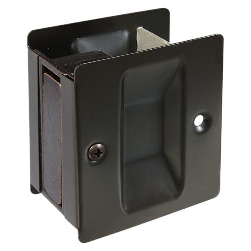 Tirador para puerta empotrada National Hardware N336-396 en bronce antiguo miniatura 1