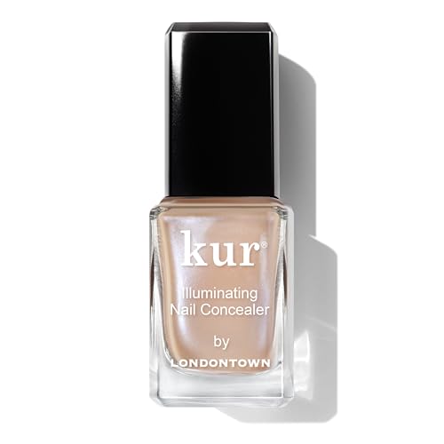 LONDONTOWN Illuminating Nail Concealer, Shimmery Nude Beige (Bare), Vegan, Cruelty Free, Gluten Free, Paraben Free, 0.4 fl oz/12 ml