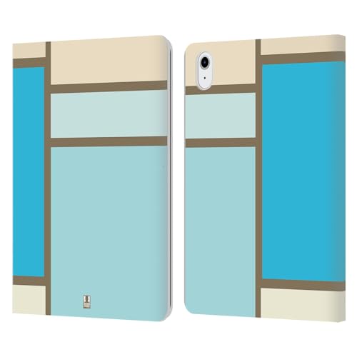 Housse iPad Air 11 Cuir Mer Tuiles Colorées Idéal en Voyage et au Bureau